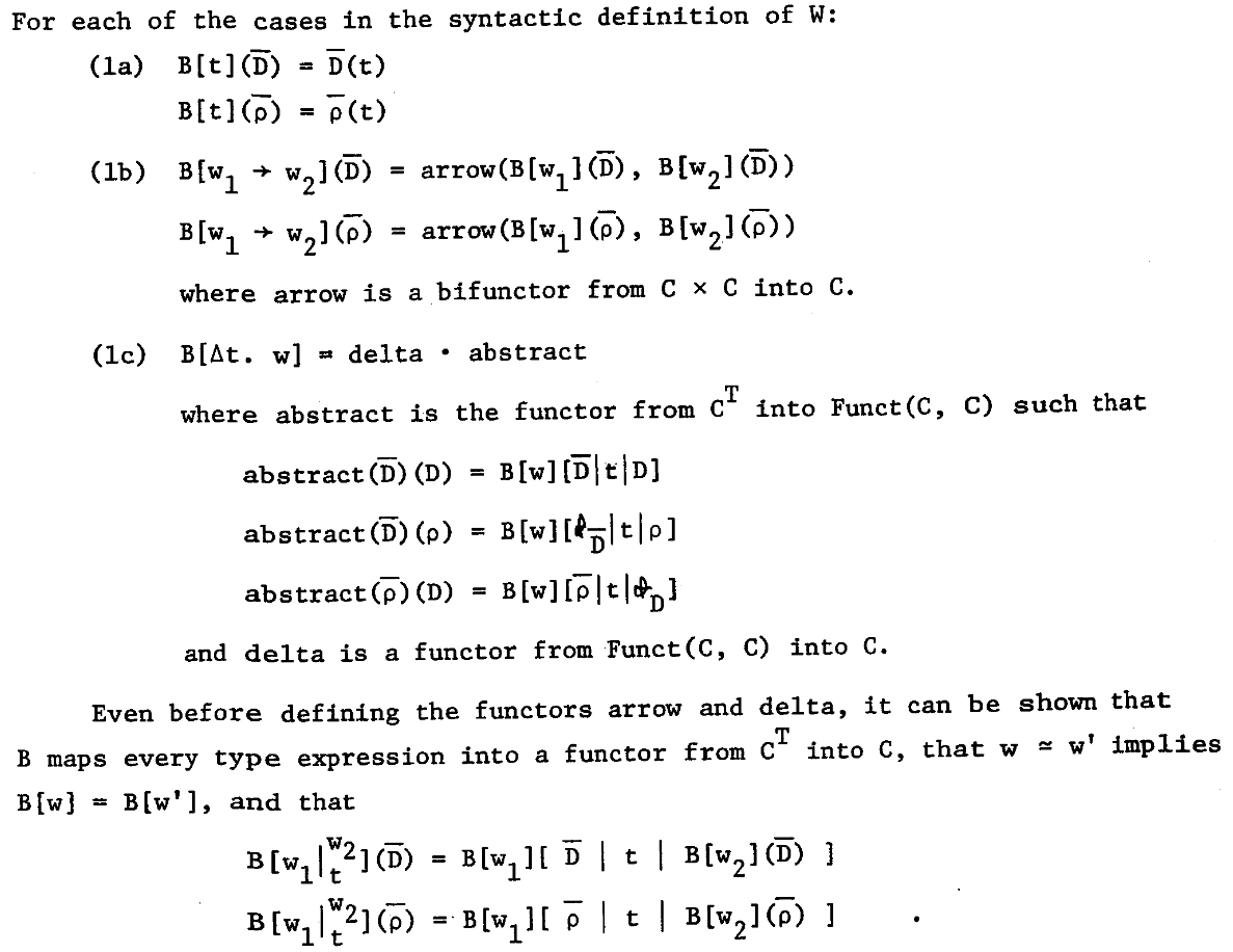 semantics of full type expressions