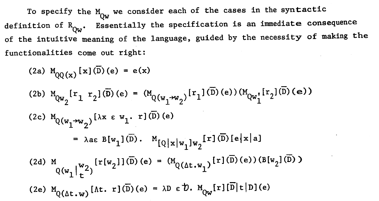 Semantics of normal expressions